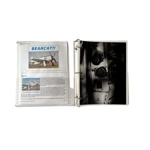 F8F Bearcat Airplane Manual 3 Ring Binder Color Pages